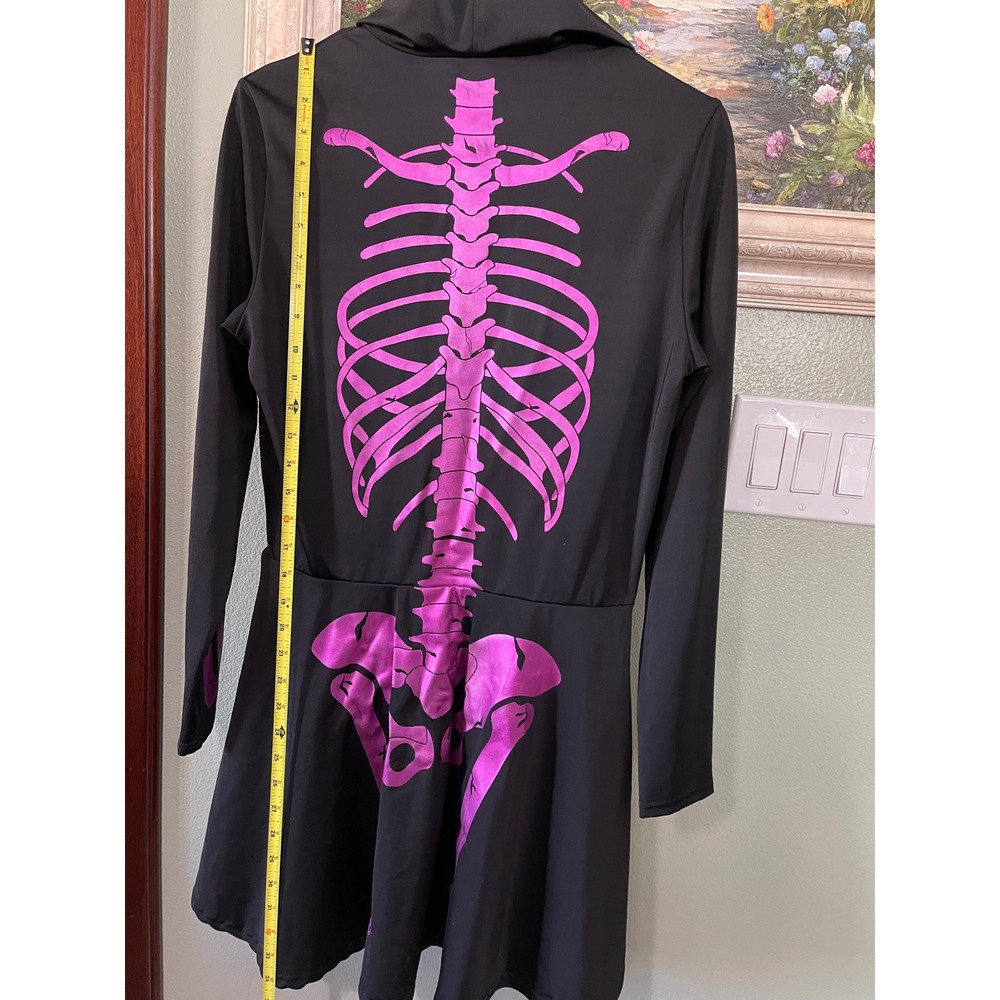 Spirit Halloween Costume Skeleton Graphic Dress Women's L Large Used - Picture 6 of 10
